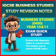IGCSE Business Studies (0450) Notes | Year 10 & 11 | Quick Study | Email Delivery