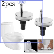 2x Toilet Seat Hinges Top Close Soft Release Quick Fitting Heavy Duty Hinge Pair 【EXQU】