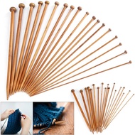 Crochet Single-Headed Bamboo Needle - 25cm Long, 2.0mm to 10.0mm Gauge