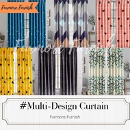 #30 Multi-design Curtain KAIN TEBAL Modern Langsir / Semi Blackout Langsir Pintu Door Window Curtain
