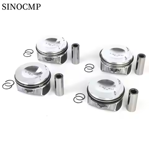EA888 4pcs Engine Φ21mm Pistons & Rings 82.5mm STD Set For VW GTI Passat Tiguan Audi A3 2.0TSI 2.0TF