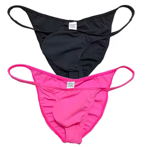Men's Soft Micro Brief Underwear Mini Panties Comfortable Brief Breathable Lightweight Men Low Rise 