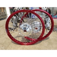 1.40/1.40X17 chrome hub alloy rim lidi chrome alloy rim set wave125 lc135 y125 kriss1 ex5dream dash 