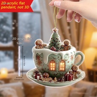 HOT Attractive Holiday Room Accents Christmas Tree Ornaments Christmas Cup Shaped Hot Cocoa Ornament