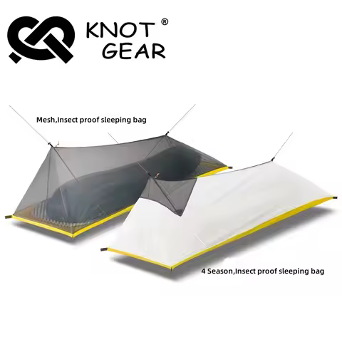 Knot Jian Outdoor 1P Inner Tent Camping Bivy Insect-proof Sleeping Bag Set Ultralight Mountain Climb
