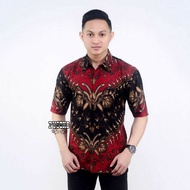 The Latest Short Sleeve BATIK Shirt For Adult Men