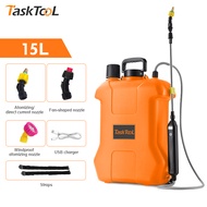 TASKTOOL ถังพ่นยา15ลิตร ถังพ่นยาไฟฟ้า เครื่องพ่นยาแบตเตอรี่ หัวพ่นยาไฟฟ้า หน้าจอ led พ่นยาไฟฟ้าแบบพก