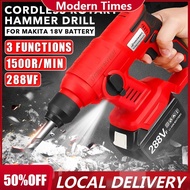 New 288VF Rechargeable Electric Impact Drill Rotary Hammer Cordless Brushles Hammer Electric Drill T