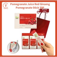 Pomegranate Juice Red Ginseng Pomegranate Stick Red Ginseng Pomegranate 30 Pack Menopause Gift Set,S