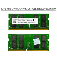 Mix Branded SODIMM DDR4 16GB 2400MHz PC4-19200 Laptop RAM (Refurbished)