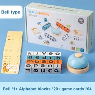 Large Letter Spelling Block Montessori Wooden Spell Word Toy Letter Cognitive Challenge Memory Engli