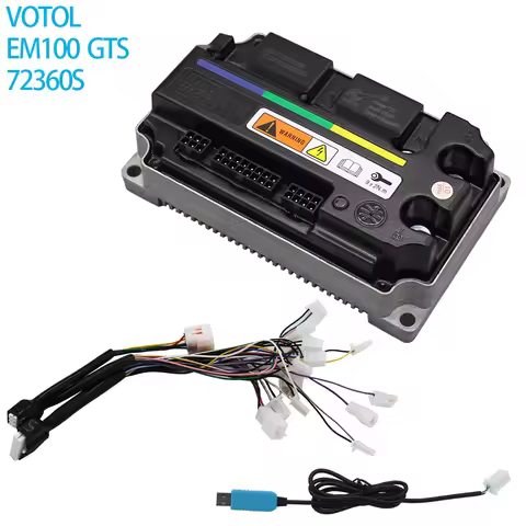 VOTOL EM100GTS 72360S 200A 3kw brushless DC Controller QS Motor Electric motorcycle Motor scooter In