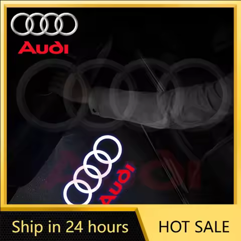 2025 Hot 2pcs/set Car Door Welcome Light for Audi Sline A1 A2 A3 A4 A4L A5 A6 A7 A8 A8L TT Q1 Q2 Q3 