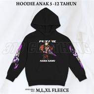 Hoodie Anak Free Fire FF SG Evo 2 Juta / Jaket Anak FF Char SG 2 Juta Free Fire Gratis Nama