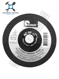 Batu Gerinda Poles Flexible 4" KINIK AC60 GC60 WA60 / Batu Gerinda Flexible 4 Inch AC GC WA 60 KINIK