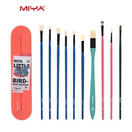 HIMI MIYA Artist Paint Brushes Set 10Pcs Acrylic Oil Watercolor Himi Gouache Painting with Hog Hairs