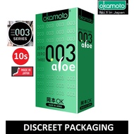 *DISCREET PACKAGING* Okamoto 003 Aloe Condoms Pack of 10s