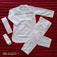Children's Clothing Set Pakistanikoko for Boys Ages 4-12 Years White Muslim Clothing Set for Boys CH