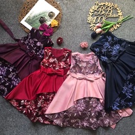 BST 1 yr - 6Yr  Baby Girl Dresses Gown Lace Layer Princess Dress Baju Budak Perempuan Gaun Budak fre