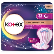 Kotex Total Protection Overnight Wing Pad 28cm 14's / 32cm 12's
