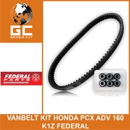 Vanbelt V Belt Fanbelt Kit Set PCX ADV 160 CBS ABS K1Z Federal FP-231PA-K1Z-2700