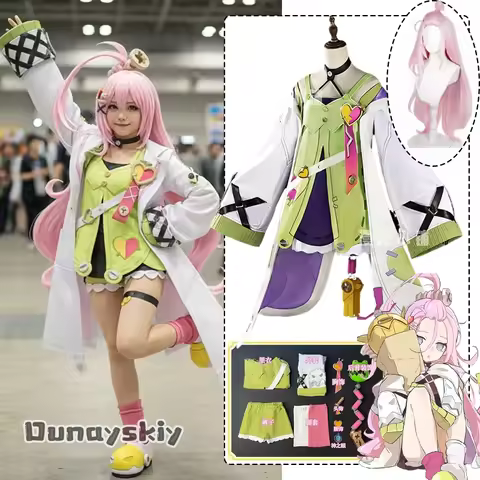 Game Genshin Impact Aino Cosplay Costume Wig Shoe Uniform{Hemera}Headwear Frog Backpack Full Set Hal