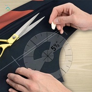 Clear Circle Ruler Quilting Template Set Multifunctional Sewing Patchworks Ruler For Quilters