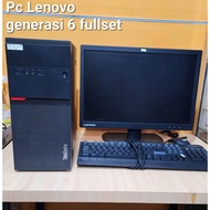 Lenovo PC fullset Gen6 Core i3 6100 3.70 ghz ddr4 4gb Complete Ready to Use Warranty