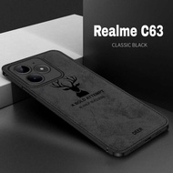 Realme C63 Softcase Deer Protective Back Cover with Jens Pattern