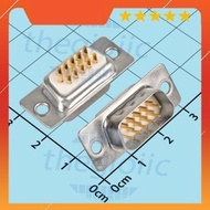 [3 Pieces]- DB15 Male Port 15 Pins Gold Plated 3 Rows Solder Wire Connector