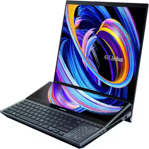 NEW ZenBook Pro Duo 15 OLED Laptop with 12th Gen Intel Core i9-12900H, 4K OLED Display, 64GB RAM and