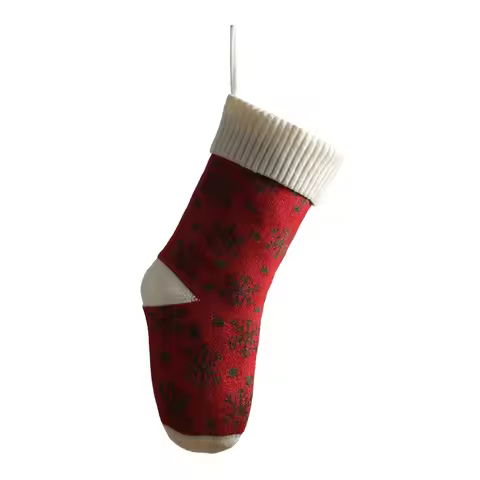 Creative Large Size Knitted Christmas Stocking Hanging Pendant Candy Bag Stripe Snowflake Christmas 