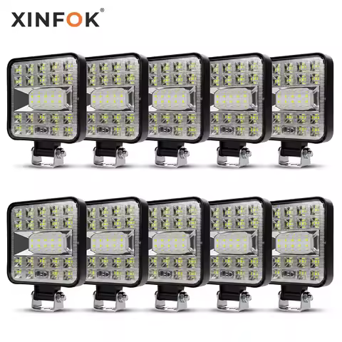 Xinfok LED Pod Lights for Truck Tractor Off Road Bright Enough for Everyday Jobs 12V 24V IP67 Weathe
