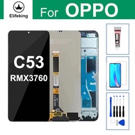 จอแอลซีดีประกอบดิจิไทเซอร์สำหรับ Realme OPPO แทนที่ด้วยเครื่องมือประกอบจอ RMX3760และ C53