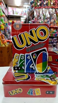 พร้อมส่ง UNO กล่องเหล็ก อูโน่ FLIP และ ดั่งเดิม ไพ่อูโน่ การ์ดเกม เล่นได้หลายคน