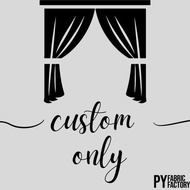 Custom made curtain only semi blackout curtain, blackout curtain tempahan langsir