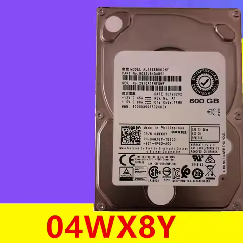 Original New HDD For Dell 600GB 2.5" SAS 64MB 10000RPM For Internal HDD For Enterprise Class HDD For