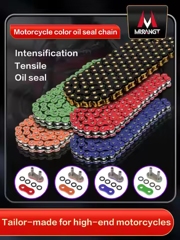 Universal Motorcycle Chain Oil Seal Chain Mrrangt O-Ring 520 525 428 Chains 120 136 Links for ATV Qu