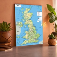 &best& Foldable United Kingdom Map Poster Painting Without Frame for Decor Gift Living Room Wall Art