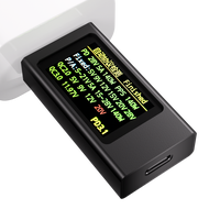 เครื่องวัดพลังงาน USB รุ่น KWS-X1 แบบ Type C พร้อมหน้าจอ HD IPS สำหรับตรวจสอบโปรโตคอลการชาร์จเร็ว