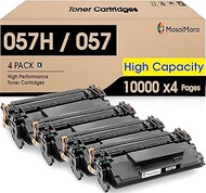 057H Black Toner Cartridge 4 Pack Compatible Replacement for Canon 057 057H Toner Cartridge Color Im