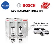 BOSCH Eco H4 Halogen Headlamp Bulb 12V 60/55W H4 Bulb for Toyota Avanza (2012-2016)(F650)Mentol Depan Toyota Avanza F650