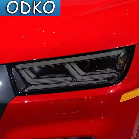 For Audi Q2 Q3 F3 8U Q5 Q7 4M Q8 SQ2 SQ5 SQ8 RSQ3 RSQ8 Car Headlight Tint Smoked Black Protective Fi