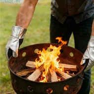 【SUNAGE】Heat Resistant Glove Aluminum Foil Backing Cowhide Palm Abrasion Resistant Palm【HOT Fashion】