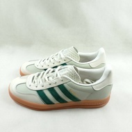 Adidas Gazelle Off White Dark Green Premium Original