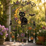[Ddouble.my] Halloween Acrylic Pumpkin Window Decor for Outdoor Yard Patio