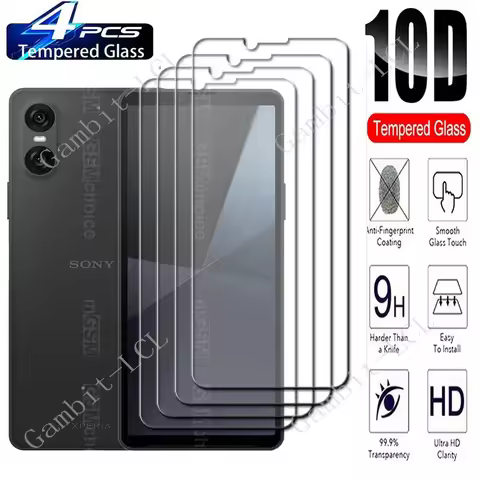 4PCS For Sony Xperia 10 VI 6.1" Screen Protective Tempered Glass ON Xperia10VI Xperia10 10VI Protect