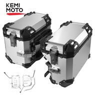 37L Box Universal Motorcycle Rear Luggage Trunk Storage Moto Top Case Tool Box Waterproof Helmet Key
