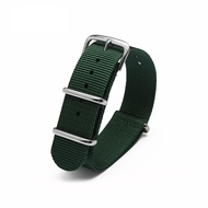 ◎❧ Wholsale nylon Watchband Belt 18mm 20mm 22mm 24mm Watch Strap dark green Belt Steel Deploy Clasp Free Shipping