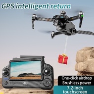 GPS Drone AE60Ultra 3Axis Gimbal 500g Airdrop7.2inch LCD 50Min Endurance 10KM Limited  Fishing Drone